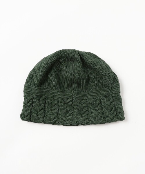 BEAMS（ビームス）の「ユニーク ニット ハット（ニットキャップ/ビーニー・メンズ・ナチュラル/ブラック/グリーン・ONE SIZE）」の4枚目の写真