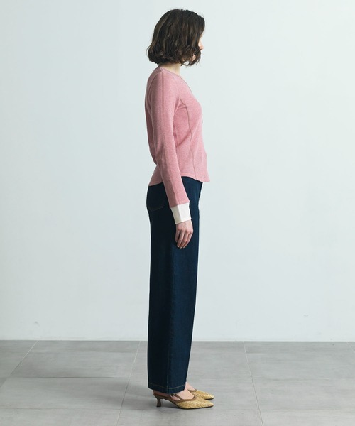 CITY TOKYO（シティトウキョウ）の「【CITY TOKYO/シティートウキョウ】ワッフルデザインカットソー（Tシャツ/カットソー・レディース・グレー/ピンク/ホワイト・FREE）」の20枚目の写真