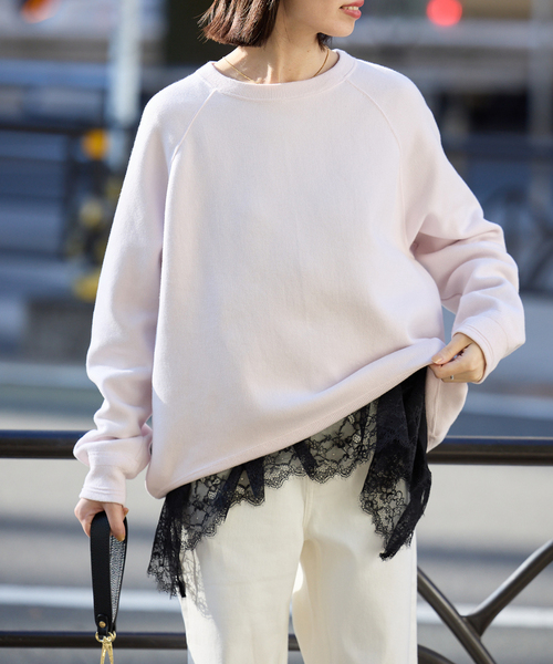 レースコンビカットソー2（Tシャツ/カットソー）｜SLOBE IENA