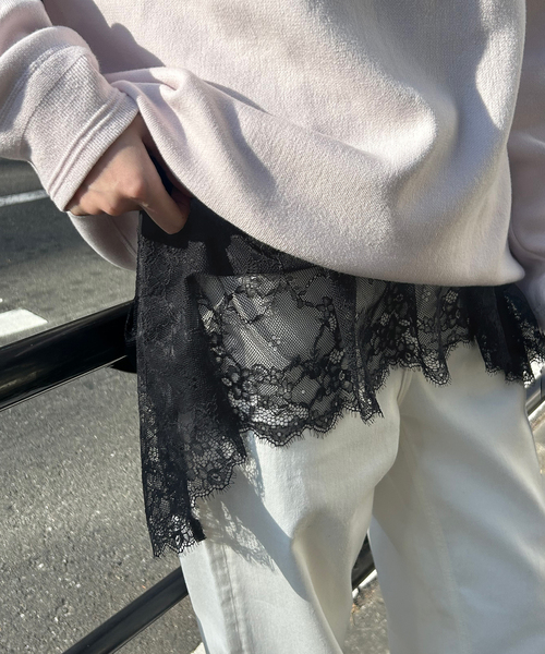 レースコンビカットソー2（Tシャツ/カットソー）｜SLOBE IENA