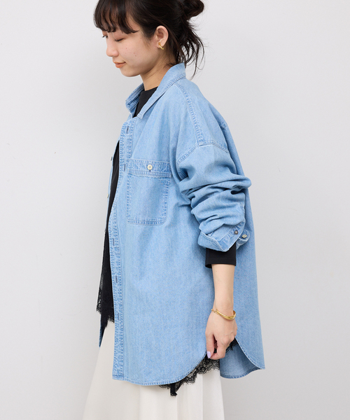 レースコンビカットソー2（Tシャツ/カットソー）｜SLOBE IENA