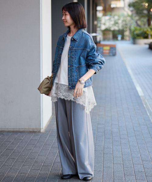 レースコンビカットソー2（Tシャツ/カットソー）｜SLOBE IENA