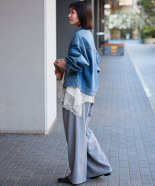 レースコンビカットソー2（Tシャツ/カットソー）｜SLOBE IENA