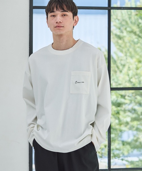 LAKOLE(ラコレ)の「デニムライクロンT / 638226(Tシャツ/カットソー・メンズ・ブルー/ブラック/ホワイト・LARGE/MEDIUM)」の2枚目の写真