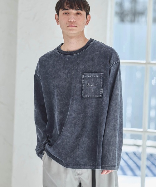 LAKOLE(ラコレ)の「デニムライクロンT / 638226(Tシャツ/カットソー・メンズ・ブルー/ブラック/ホワイト・LARGE/MEDIUM)」の3枚目の写真