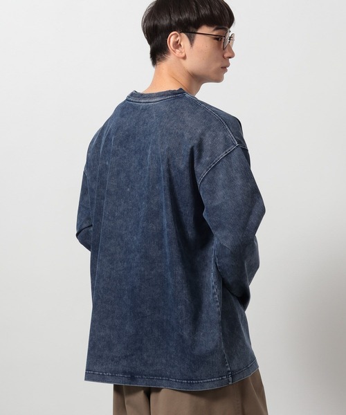 LAKOLE(ラコレ)の「デニムライクロンT / 638226(Tシャツ/カットソー・メンズ・ブルー/ブラック/ホワイト・LARGE/MEDIUM)」の16枚目の写真