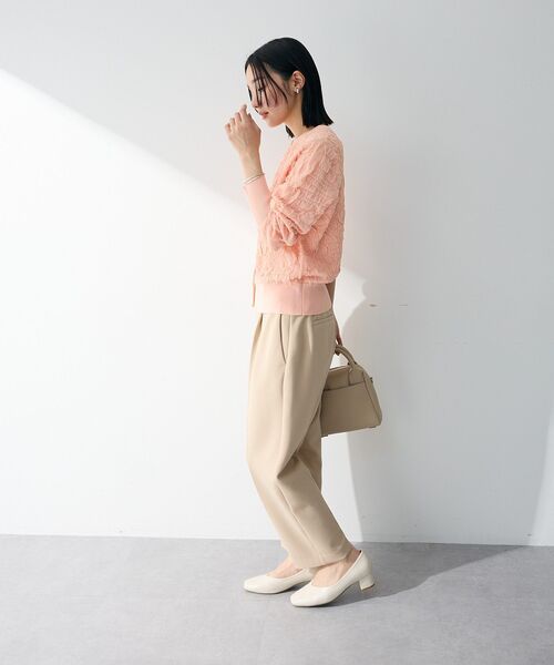 Green Parks(グリーンパークス)の「表面感ニットカーディガン(カーディガン/ボレロ・レディース・ピンク/ブラック/ホワイト系その他2・FREE)」の6枚目の写真