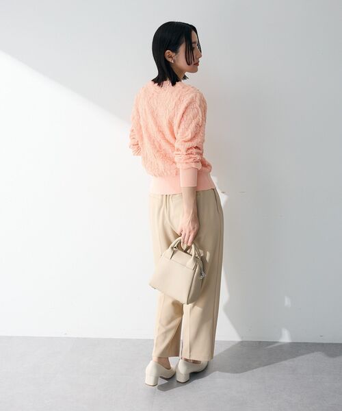 Green Parks(グリーンパークス)の「表面感ニットカーディガン(カーディガン/ボレロ・レディース・ピンク/ブラック/ホワイト系その他2・FREE)」の7枚目の写真