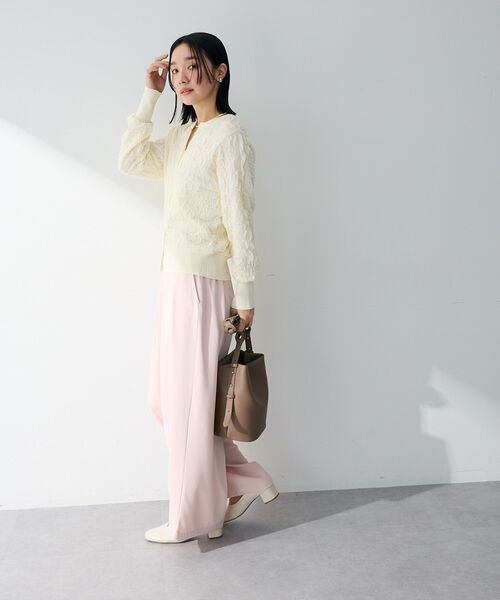 Green Parks(グリーンパークス)の「表面感ニットカーディガン(カーディガン/ボレロ・レディース・ピンク/ブラック/ホワイト系その他2・FREE)」の17枚目の写真