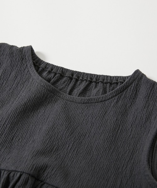 devirock（デビロック）の「着心地やわらか フリルデザイン セットアップ（セットアップ・キッズ・スミクロ/ブルー系/アイボリー・120cm/130cm/140cm/110cm/100cm）」の9枚目の写真