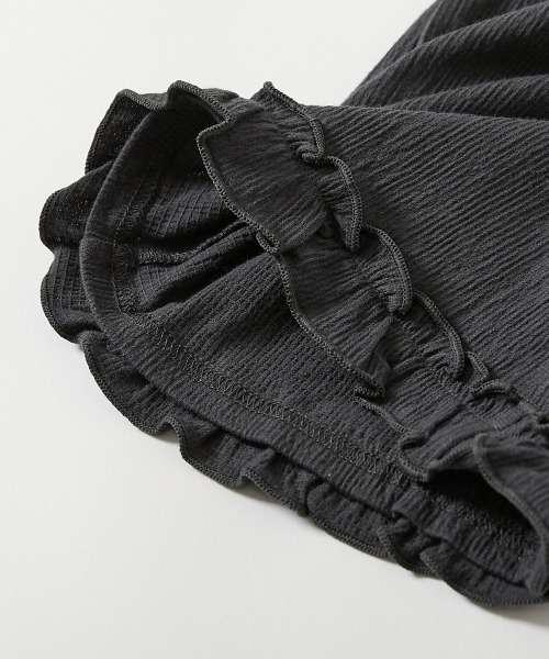 devirock（デビロック）の「着心地やわらか フリルデザイン セットアップ（セットアップ・キッズ・スミクロ/ブルー系/アイボリー・120cm/130cm/140cm/110cm/100cm）」の12枚目の写真