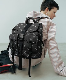 GANNI | 【GANNI for ADAM ET ROPE'】Re-Tech Logo Print Backpack(バックパック/リュック)