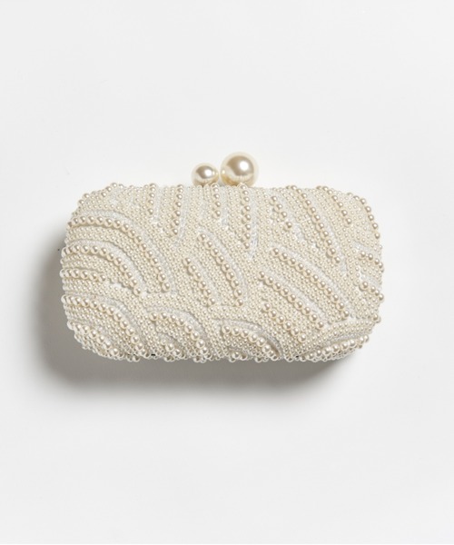 My shawty(マイシャウティー)の「pearl mini bag(クラッチバッグ・レディース・アイボリー・FREE)」の2枚目の写真