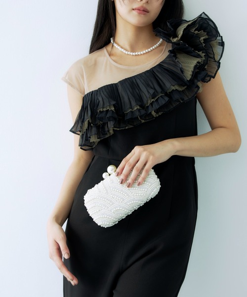 My shawty(マイシャウティー)の「pearl mini bag(クラッチバッグ・レディース・アイボリー・FREE)」の4枚目の写真