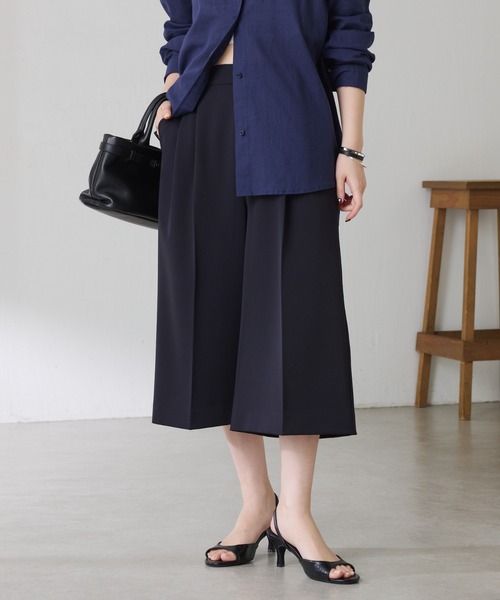 COLLAGE GALLARDAGALANTE(コラージュガリャルダガランテ)の「フルダルハーフパンツ(その他パンツ・レディース・ネイビー/キャメル・FREE)」の1枚目の写真