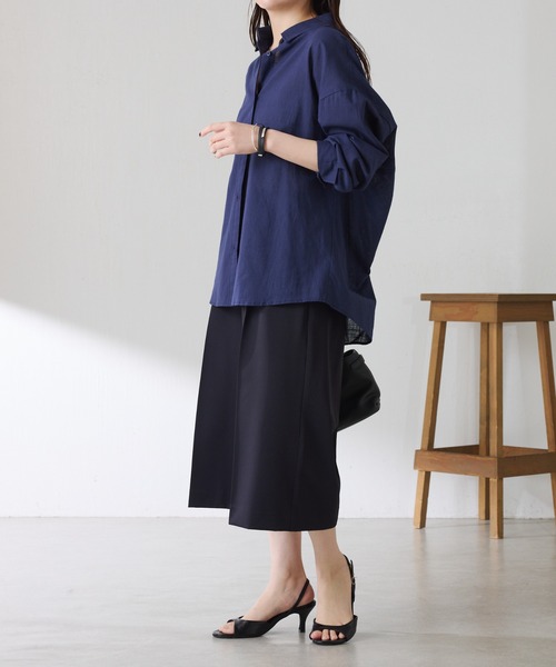 COLLAGE GALLARDAGALANTE(コラージュガリャルダガランテ)の「フルダルハーフパンツ(その他パンツ・レディース・ネイビー/キャメル・FREE)」の9枚目の写真