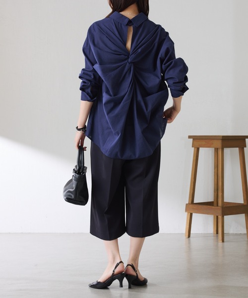 COLLAGE GALLARDAGALANTE(コラージュガリャルダガランテ)の「フルダルハーフパンツ(その他パンツ・レディース・ネイビー/キャメル・FREE)」の10枚目の写真