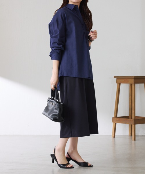 COLLAGE GALLARDAGALANTE(コラージュガリャルダガランテ)の「フルダルハーフパンツ(その他パンツ・レディース・ネイビー/キャメル・FREE)」の11枚目の写真