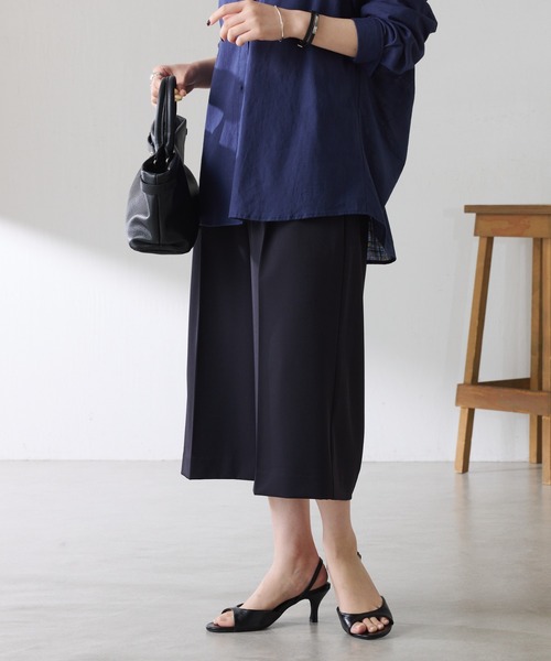 COLLAGE GALLARDAGALANTE(コラージュガリャルダガランテ)の「フルダルハーフパンツ(その他パンツ・レディース・ネイビー/キャメル・FREE)」の5枚目の写真