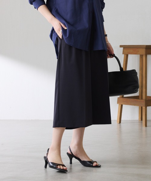 COLLAGE GALLARDAGALANTE(コラージュガリャルダガランテ)の「フルダルハーフパンツ(その他パンツ・レディース・ネイビー/キャメル・FREE)」の8枚目の写真