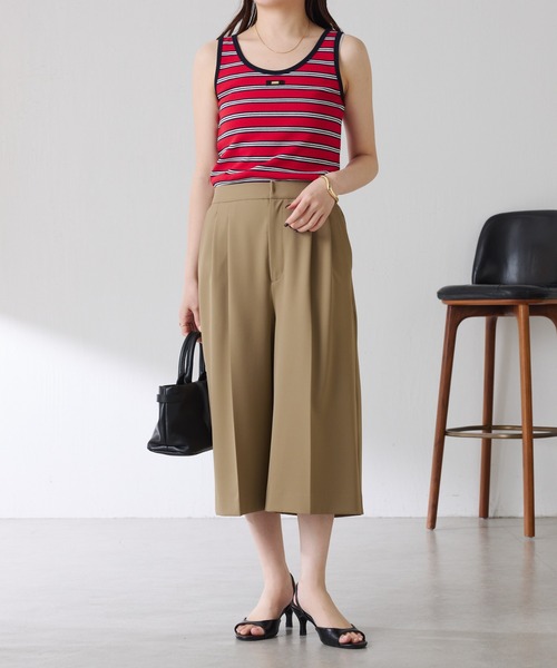 COLLAGE GALLARDAGALANTE(コラージュガリャルダガランテ)の「フルダルハーフパンツ(その他パンツ・レディース・ネイビー/キャメル・FREE)」の12枚目の写真