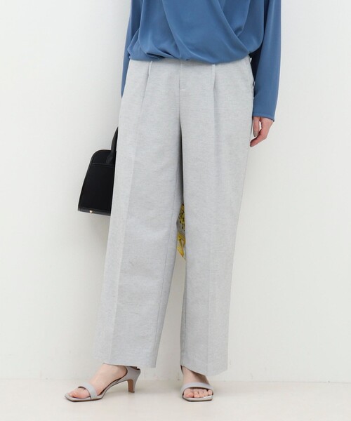 NOLLEY’S(ノーリーズ)の「ドライオックスセミワイドパンツ(その他パンツ・レディース・ネイビー/グレー系その他/ベージュ/ブルー系その他・36/38)」の2枚目の写真