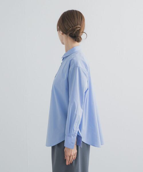 URBAN RESEARCH DOORS（アーバンリサーチドアーズ）の「『UR TECH』レギュラーカラーオーバーシャツ（シャツ/ブラウス・レディース・ピンク/ライトブルー・FREE）」の21枚目の写真