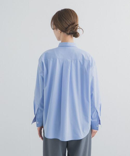 URBAN RESEARCH DOORS（アーバンリサーチドアーズ）の「『UR TECH』レギュラーカラーオーバーシャツ（シャツ/ブラウス・レディース・ピンク/ライトブルー・FREE）」の22枚目の写真