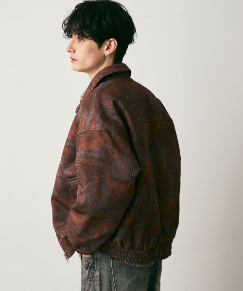 Shoowtime(ショウタイム)の「Abstract puffer jacket / アブストラクトパファージャケット(ブルゾン・メンズ・ブラウン系/ブラック系・MEDIUM/LARGE/X-LARGE)」の8枚目の写真