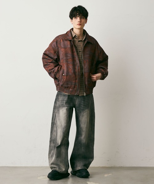 Shoowtime(ショウタイム)の「Abstract puffer jacket / アブストラクトパファージャケット(ブルゾン・メンズ・ブラウン系/ブラック系・MEDIUM/LARGE/X-LARGE)」の13枚目の写真