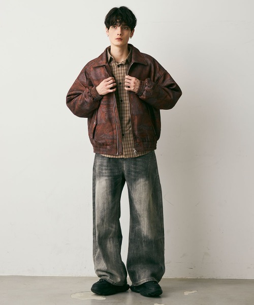 Shoowtime(ショウタイム)の「Abstract puffer jacket / アブストラクトパファージャケット(ブルゾン・メンズ・ブラウン系/ブラック系・MEDIUM/LARGE/X-LARGE)」の15枚目の写真