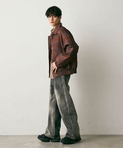 Shoowtime(ショウタイム)の「Abstract puffer jacket / アブストラクトパファージャケット(ブルゾン・メンズ・ブラウン系/ブラック系・MEDIUM/LARGE/X-LARGE)」の18枚目の写真