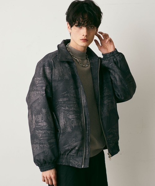 Shoowtime(ショウタイム)の「Abstract puffer jacket / アブストラクトパファージャケット(ブルゾン・メンズ・ブラウン系/ブラック系・MEDIUM/LARGE/X-LARGE)」の21枚目の写真