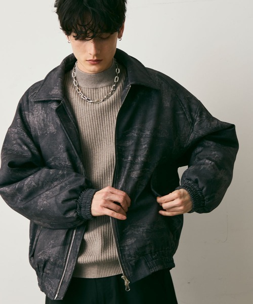 Shoowtime(ショウタイム)の「Abstract puffer jacket / アブストラクトパファージャケット(ブルゾン・メンズ・ブラウン系/ブラック系・MEDIUM/LARGE/X-LARGE)」の22枚目の写真