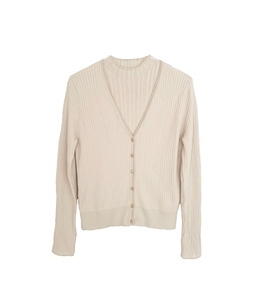 Her lip to(ハーリップトゥー)の「Random Rib Knit Ensemble(アンサンブル・レディース・ベージュ系/ダークブラウン系・M/S)」の8枚目の写真