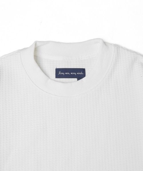 many men many mind(メニーメンメニーマインド)の「/many men many mind/CVCワッフル 切り替えプルオーバー(Tシャツ/カットソー・メンズ・グレー系その他/カーキ/ブラック/ホワイト・X-LARGE/LARGE/MEDIUM)」の6枚目の写真