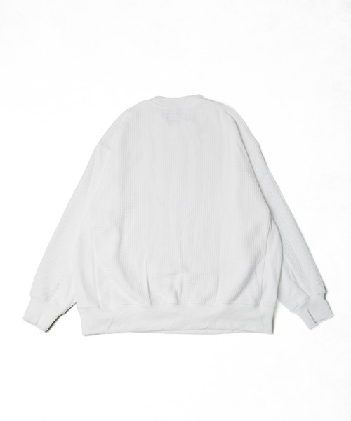 many men many mind(メニーメンメニーマインド)の「/many men many mind/CVCワッフル 切り替えプルオーバー(Tシャツ/カットソー・メンズ・グレー系その他/カーキ/ブラック/ホワイト・X-LARGE/LARGE/MEDIUM)」の9枚目の写真