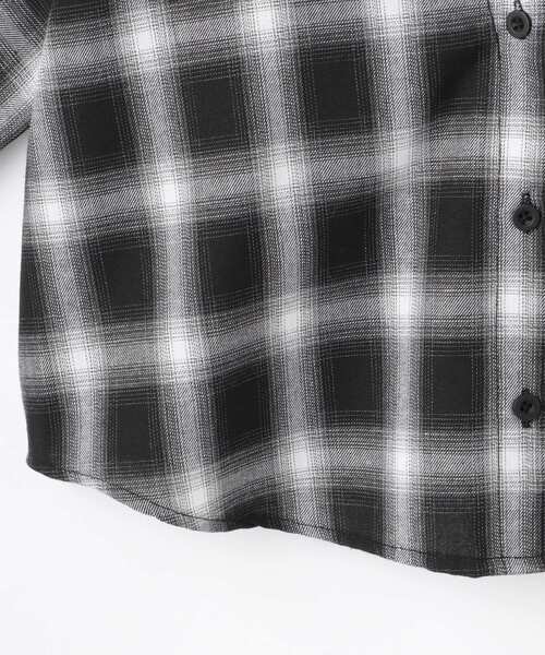 SHOO・LA・RUE（シューラルー）の「【130-150cm】チェックシャツドッキングトップス（Tシャツ/カットソー・キッズ・ブラック系1/ブルー系6・13/14/15 ）」の8枚目の写真