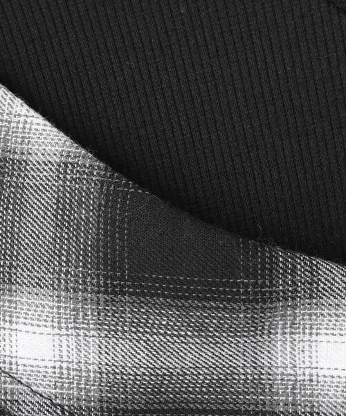 SHOO・LA・RUE（シューラルー）の「【130-150cm】チェックシャツドッキングトップス（Tシャツ/カットソー・キッズ・ブラック系1/ブルー系6・13/14/15 ）」の9枚目の写真