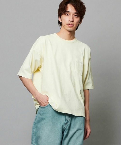EDWIN（エドウィン）の「EDWIN エドウィン ルーズシルエット バギーTシャツ 半袖（Tシャツ/カットソー・メンズ・ブルー/ブラック/ネイビー/イエロー・MEDIUM/LARGE/X-LARGE）」の4枚目の写真