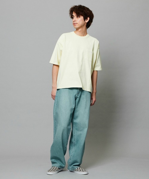 EDWIN（エドウィン）の「EDWIN エドウィン ルーズシルエット バギーTシャツ 半袖（Tシャツ/カットソー・メンズ・ブルー/ブラック/ネイビー/イエロー・MEDIUM/LARGE/X-LARGE）」の19枚目の写真