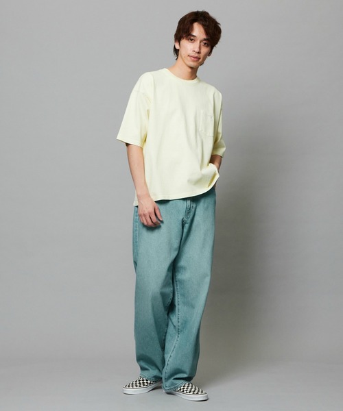 EDWIN（エドウィン）の「EDWIN エドウィン ルーズシルエット バギーTシャツ 半袖（Tシャツ/カットソー・メンズ・ブルー/ブラック/ネイビー/イエロー・MEDIUM/LARGE/X-LARGE）」の17枚目の写真