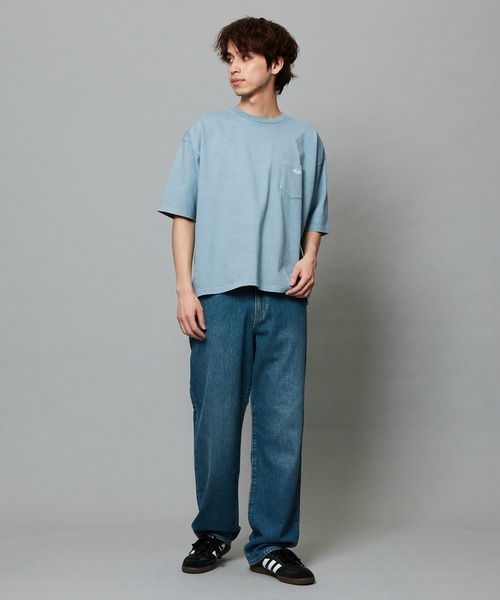 EDWIN（エドウィン）の「EDWIN エドウィン ルーズシルエット バギーTシャツ 半袖（Tシャツ/カットソー・メンズ・ブルー/ブラック/ネイビー/イエロー・MEDIUM/LARGE/X-LARGE）」の10枚目の写真