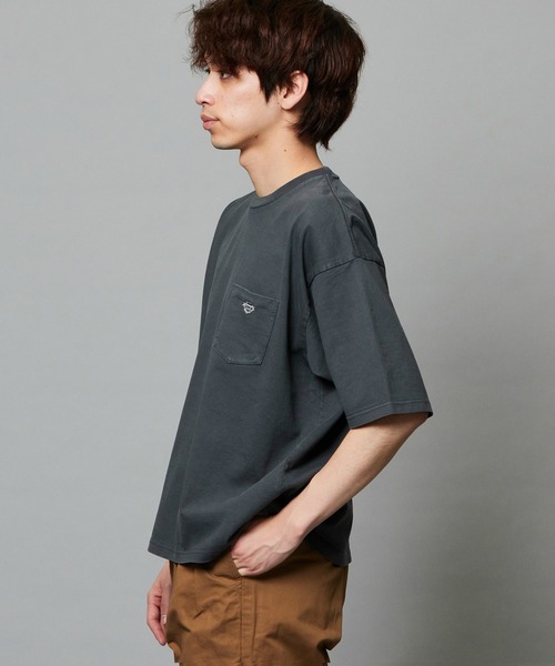 EDWIN（エドウィン）の「EDWIN エドウィン ルーズシルエット バギーTシャツ 半袖（Tシャツ/カットソー・メンズ・ブルー/ブラック/ネイビー/イエロー・MEDIUM/LARGE/X-LARGE）」の7枚目の写真