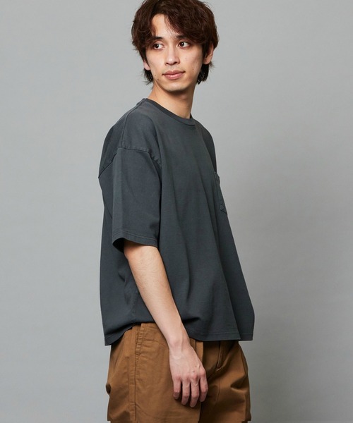 EDWIN（エドウィン）の「EDWIN エドウィン ルーズシルエット バギーTシャツ 半袖（Tシャツ/カットソー・メンズ・ブルー/ブラック/ネイビー/イエロー・MEDIUM/LARGE/X-LARGE）」の6枚目の写真