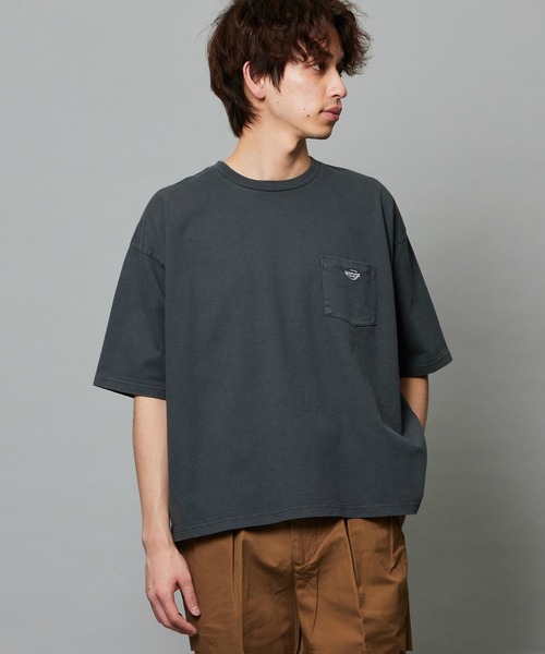 EDWIN（エドウィン）の「EDWIN エドウィン ルーズシルエット バギーTシャツ 半袖（Tシャツ/カットソー・メンズ・ブルー/ブラック/ネイビー/イエロー・MEDIUM/LARGE/X-LARGE）」の8枚目の写真
