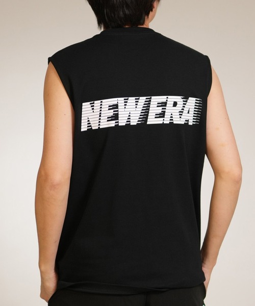 NEW ERA(ニューエラ)の「【ムラサキスポーツ別注】NEW ERA/ニューエラ タンクトップ バックプリント 15159361/15159362/15159363(タンクトップ・メンズ・ブラック×ブルー/ホワイト×ブラック/ブラック×ホワイト・M/XL/L)」の2枚目の写真
