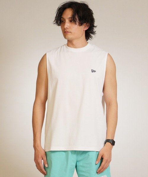 NEW ERA(ニューエラ)の「【ムラサキスポーツ別注】NEW ERA/ニューエラ タンクトップ バックプリント 15159361/15159362/15159363(タンクトップ・メンズ・ブラック×ブルー/ホワイト×ブラック/ブラック×ホワイト・M/XL/L)」の5枚目の写真