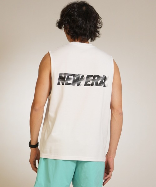 NEW ERA(ニューエラ)の「【ムラサキスポーツ別注】NEW ERA/ニューエラ タンクトップ バックプリント 15159361/15159362/15159363(タンクトップ・メンズ・ブラック×ブルー/ホワイト×ブラック/ブラック×ホワイト・M/XL/L)」の6枚目の写真