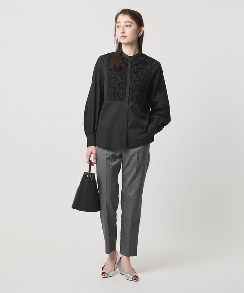 シャイニー スリム パンツ ‐ストレッチ ウォッシャブル‐（スラックス